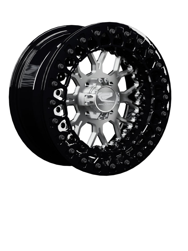 Wishbone - FF Forged Beadlock - Silver 4x110 - 15x7 | 4x110 / Gloss Black V.3 / No