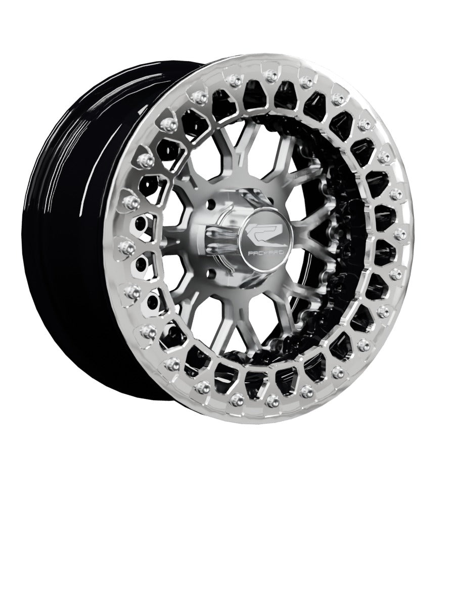 Wishbone - FF Forged Beadlock - Silver 4x110 - 15x7 | 4x110 / Polished V.3 / Yes