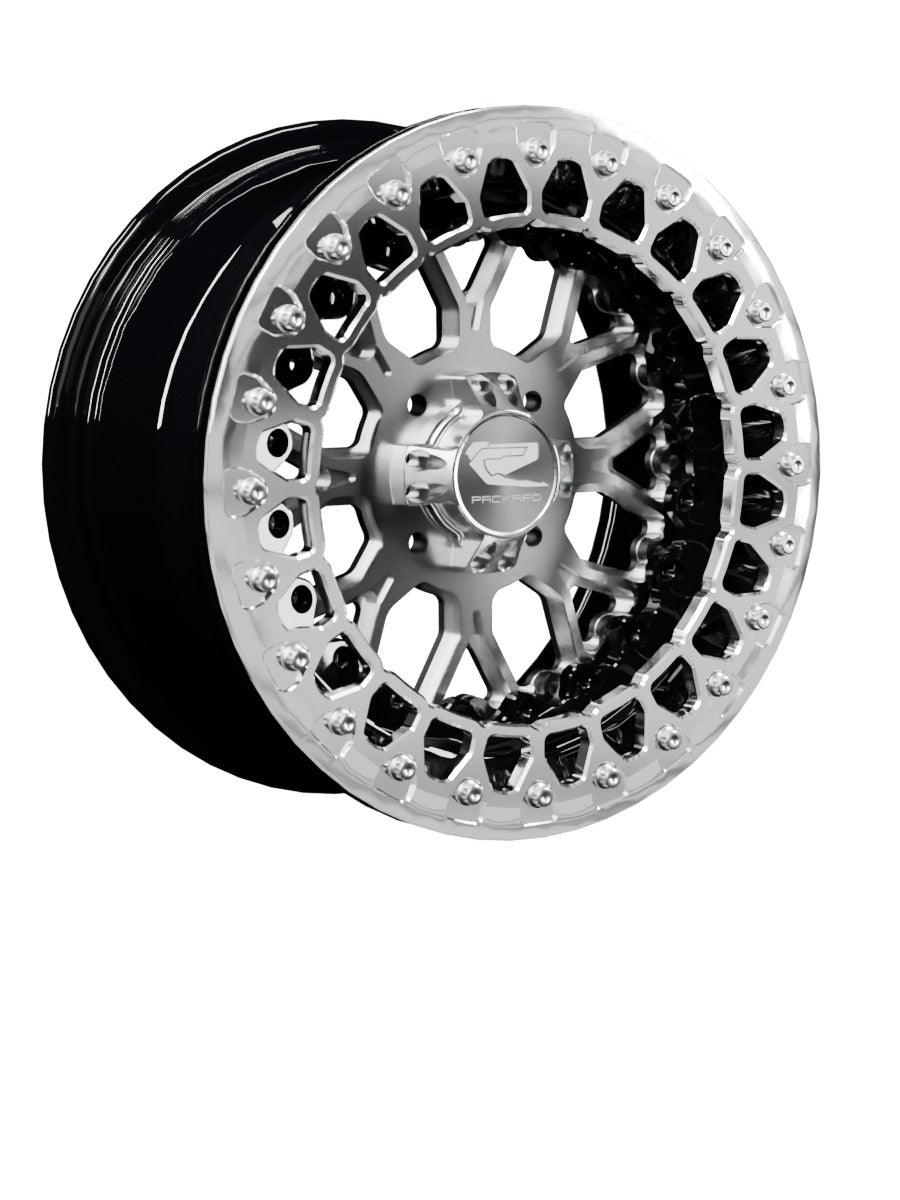 Wishbone - FF Forged Beadlock - Silver 4x110 - 15x7 | 4x110 / Polished V.3 / No