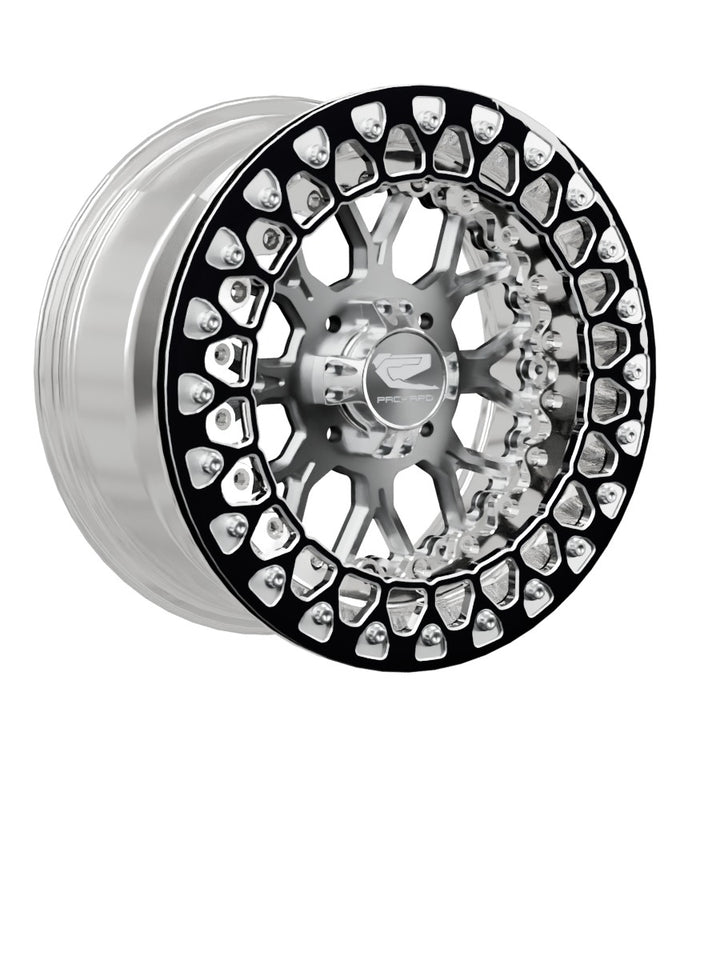 Wishbone - FF Forged Polished Beadlock - Silver 4x110 - 15x7 | 4x110 / Contrast Machined V.3 / No