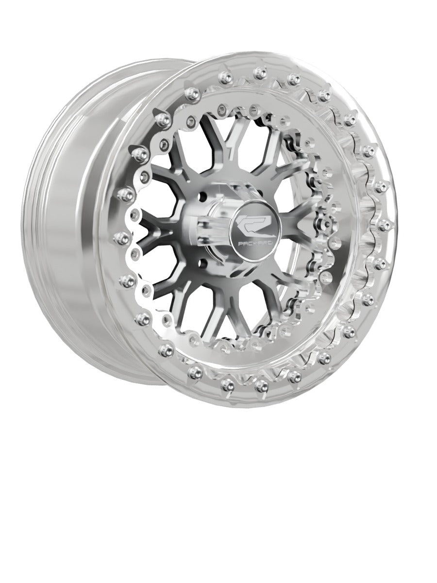 Wishbone - FF Forged Polished Beadlock - Silver 4x110 - 15x7 | 4x110 / Polished V.1 / Yes