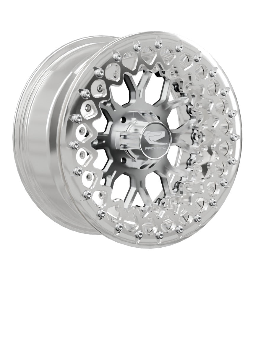 Wishbone - FF Forged Polished Beadlock - Silver 4x110 - 15x7 | 4x110 / Polished V.2 / Yes