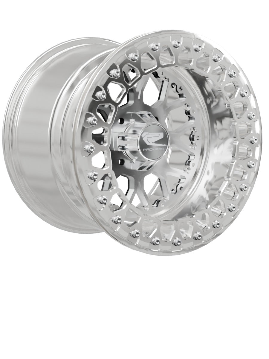 Wishbone - FF Forged Polished Beadlock - Silver 4x110 - 15x11 | 4x110 / Polished V.3 / Yes