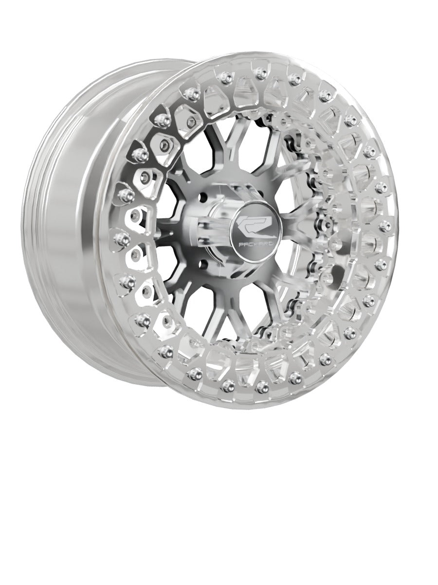 Wishbone - FF Forged Polished Beadlock - Silver 4x110 - 15x7 | 4x110 / Polished V.3 / Yes