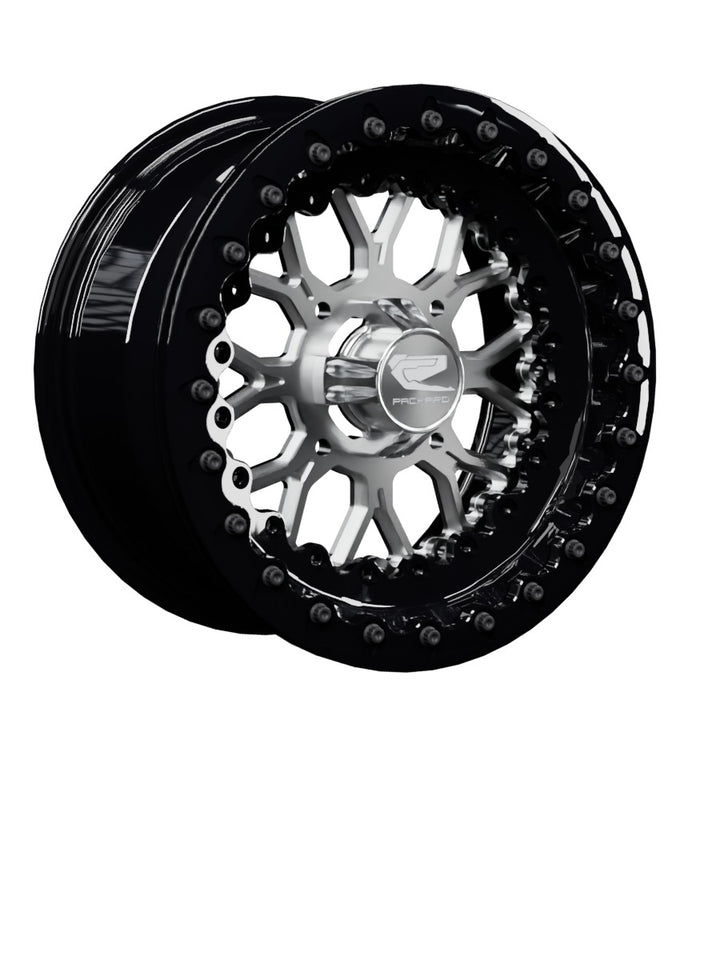 Wishbone - FF Forged Beadlock - Silver - 15x7 | 4x136 / Gloss Black V.1 / Yes