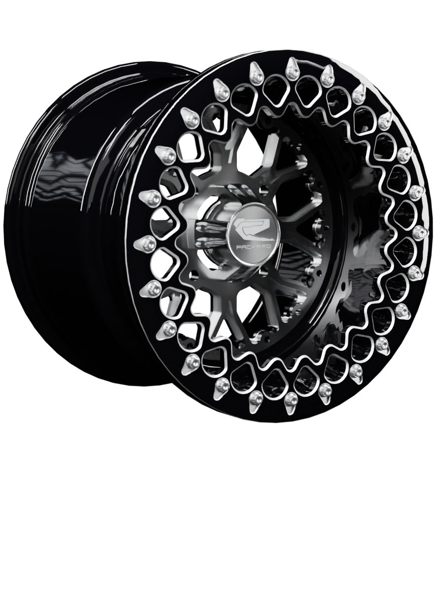 Wishbone - FF Forged Beadlock - Silver - 15x11 | 4x136 / Contrast Machined V.2 / Yes