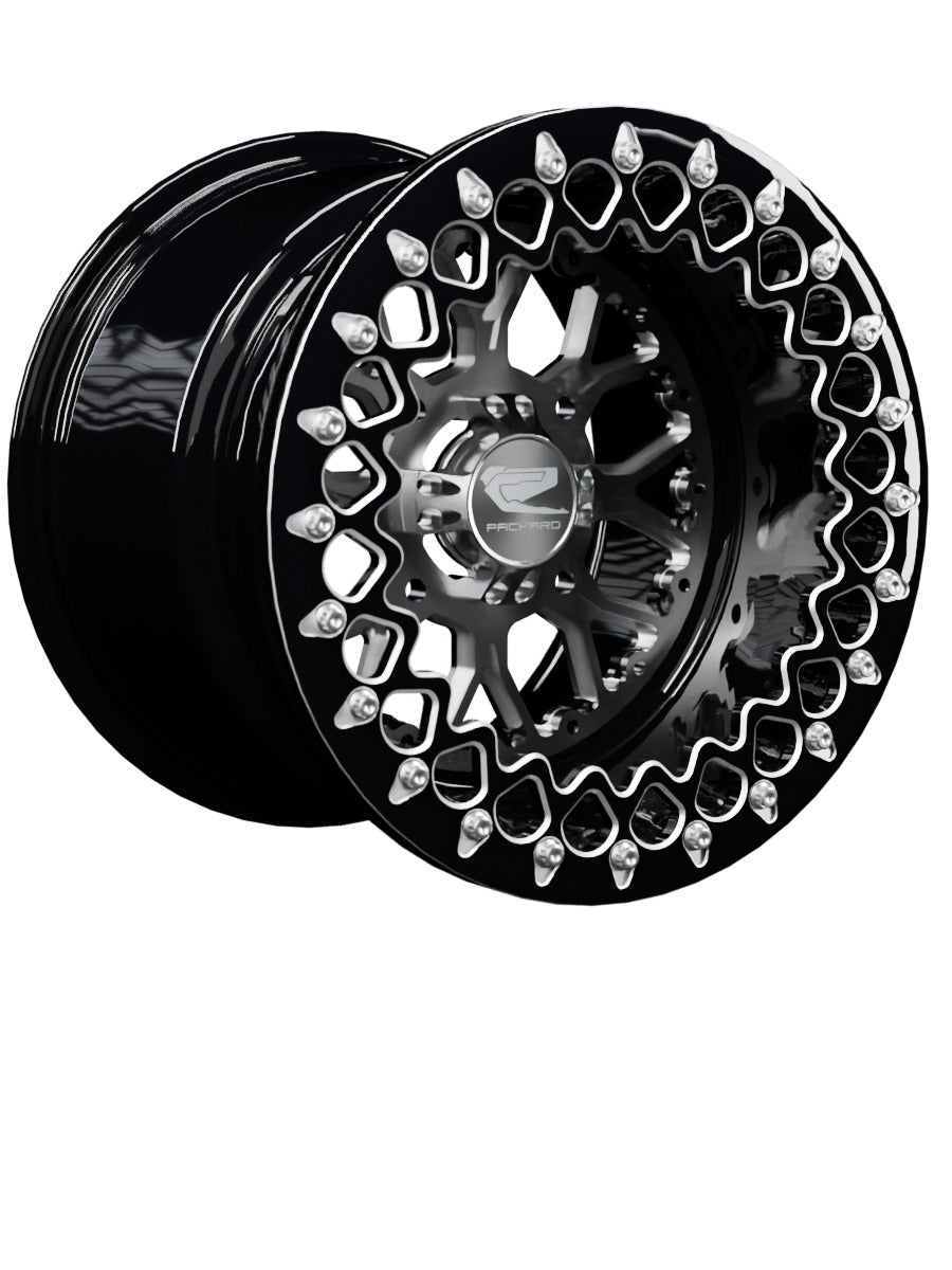 Wishbone - FF Forged Beadlock - Silver - 15x11 | 4x136 / Contrast Machined V.2 / No