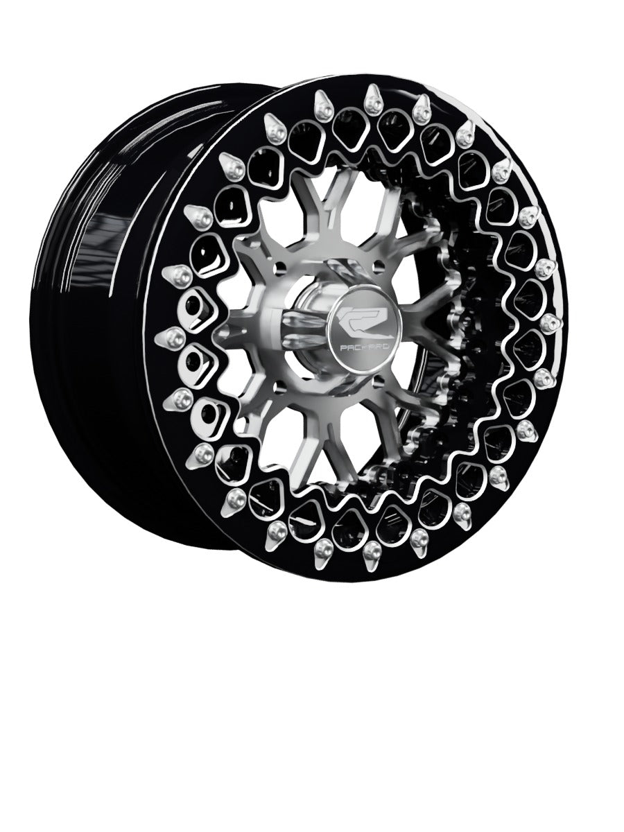 Wishbone - FF Forged Beadlock - Silver - 15x7 | 4x136 / Contrast Machined V.2 / Yes