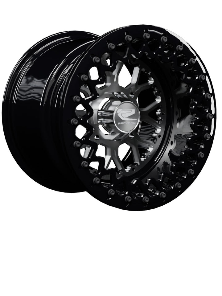 Wishbone - FF Forged Beadlock - Silver - 15x11 | 4x136 / Gloss Black V.2 / Yes
