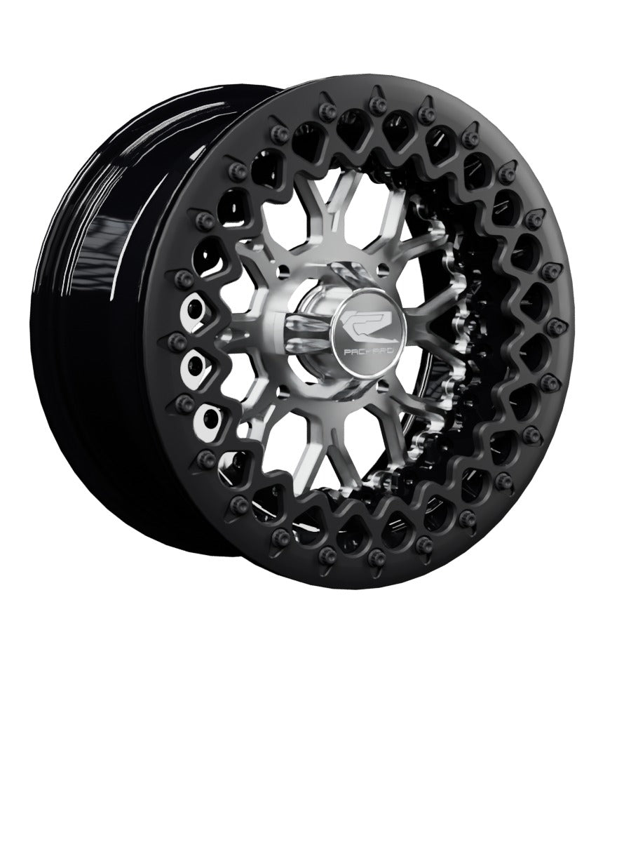 Wishbone - FF Forged Beadlock - Silver - 15x7 | 4x136 / Satin Black V.2 / Yes