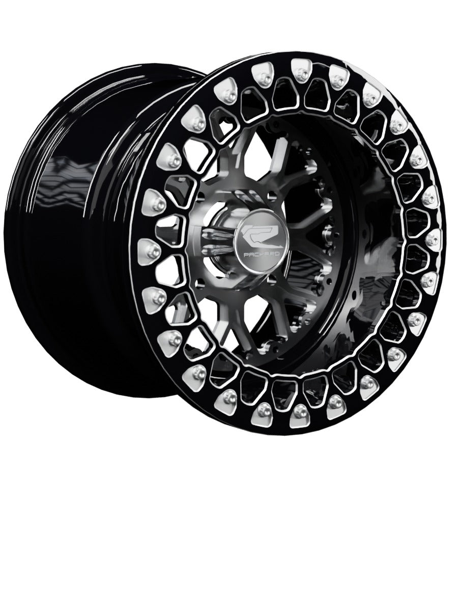 Wishbone - FF Forged Beadlock - Silver - 15x11 | 4x136 / Contrast Machined V.3 / Yes