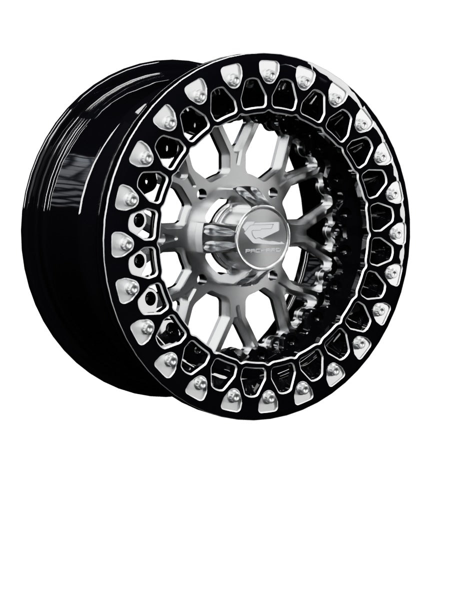 Wishbone - FF Forged Beadlock - Silver - 15x7 | 4x136 / Contrast Machined V.3 / Yes