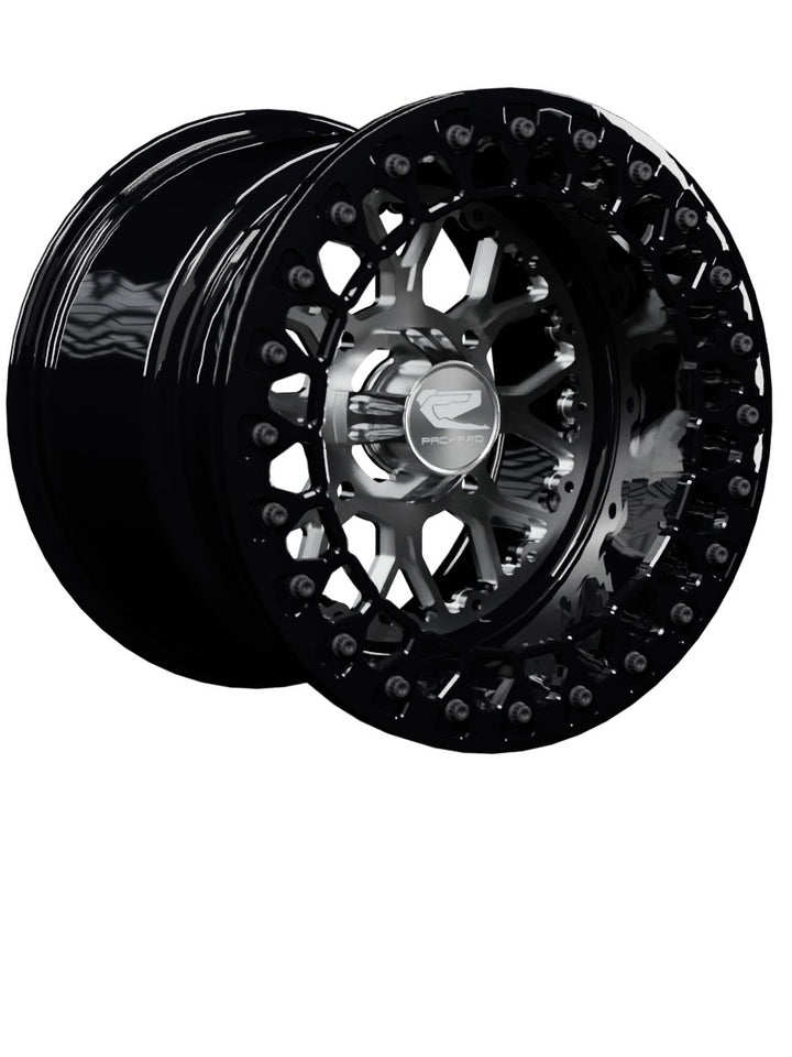 Wishbone - FF Forged Beadlock - Silver - 15x11 | 4x136 / Gloss Black V.3 / Yes