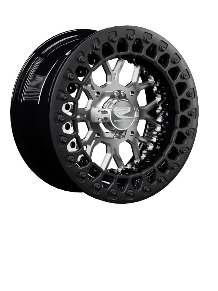 Wishbone - FF Forged Beadlock - Silver - 15x7 | 4x136 / Satin Black V.3 / No