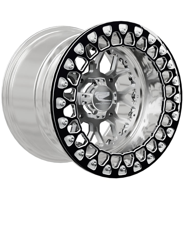 Wishbone - FF Forged Polished Beadlock - Silver - 15x11 | 4x136 / Contrast Machined V.3 / No