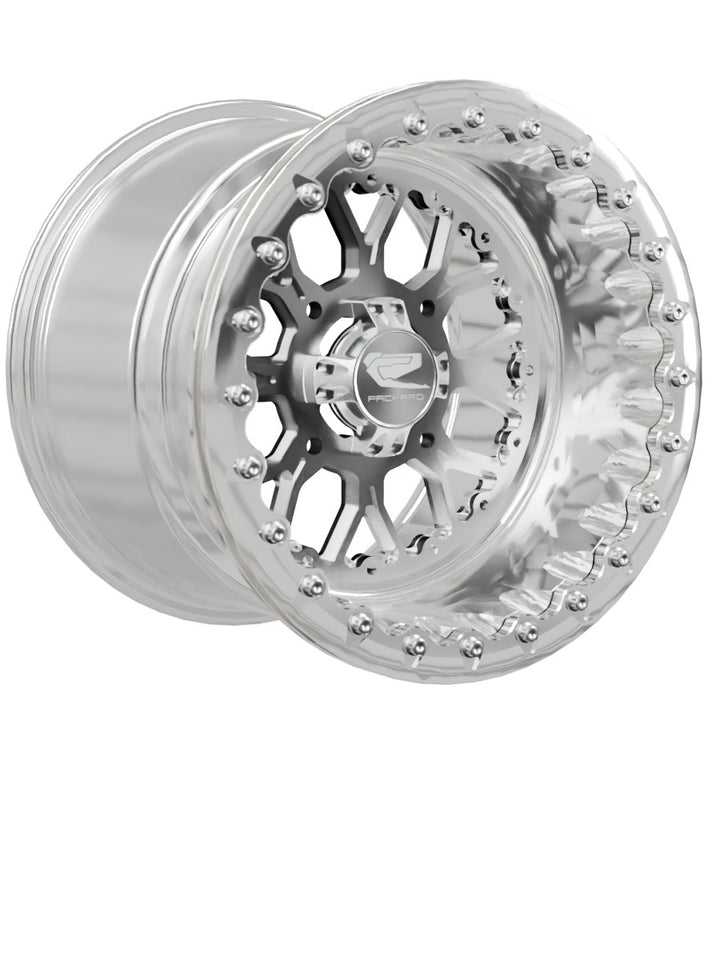Wishbone - FF Forged Polished Beadlock - Silver - 15x11 | 4x136 / Polished V.1 / No