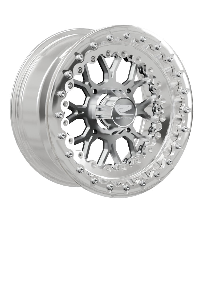 Wishbone - FF Forged Polished Beadlock - Silver - 15x7 | 4x136 / Polished V.1 / Yes