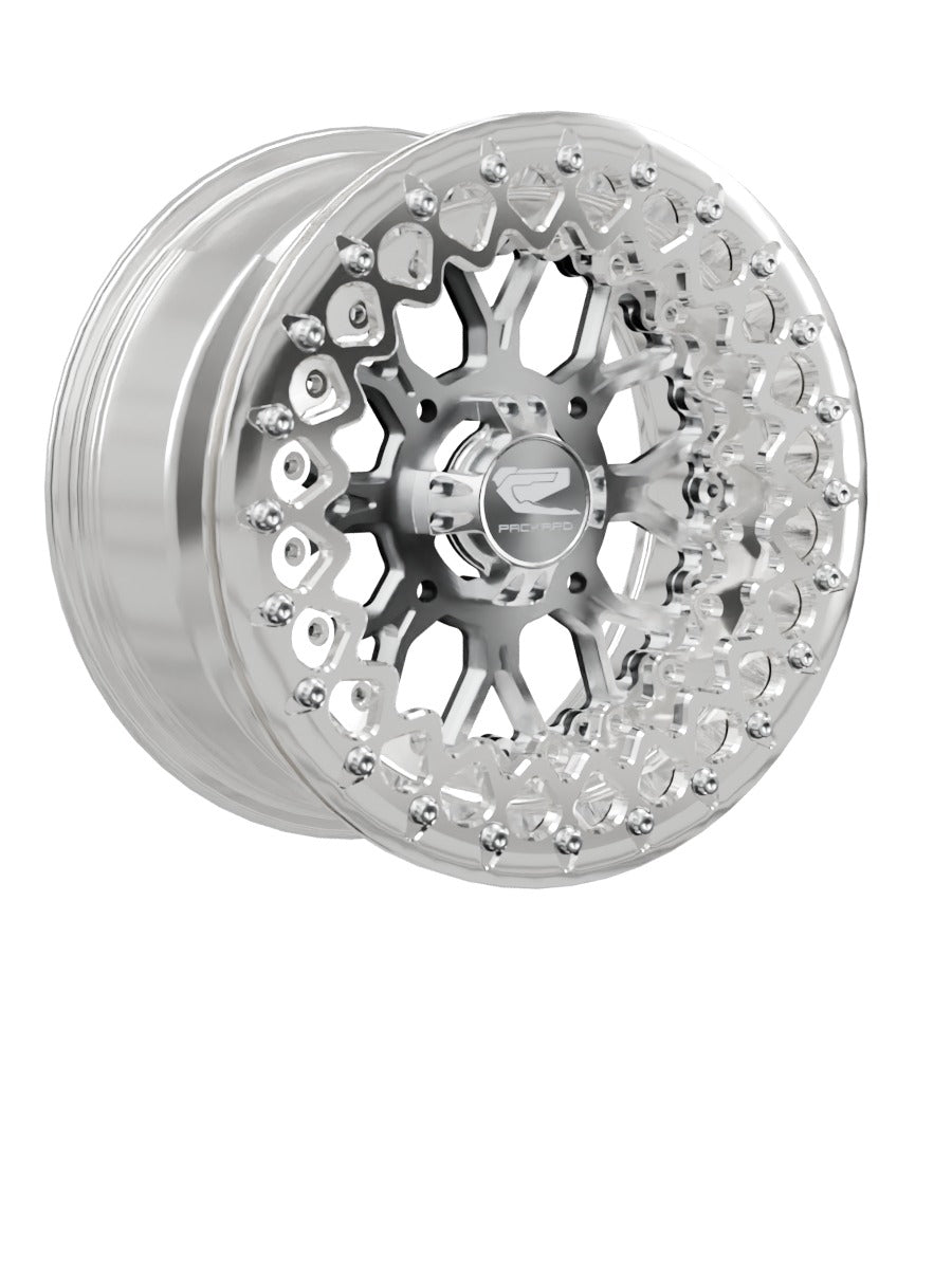 Wishbone - FF Forged Polished Beadlock - Silver - 15x7 | 4x136 / Polished V.2 / No