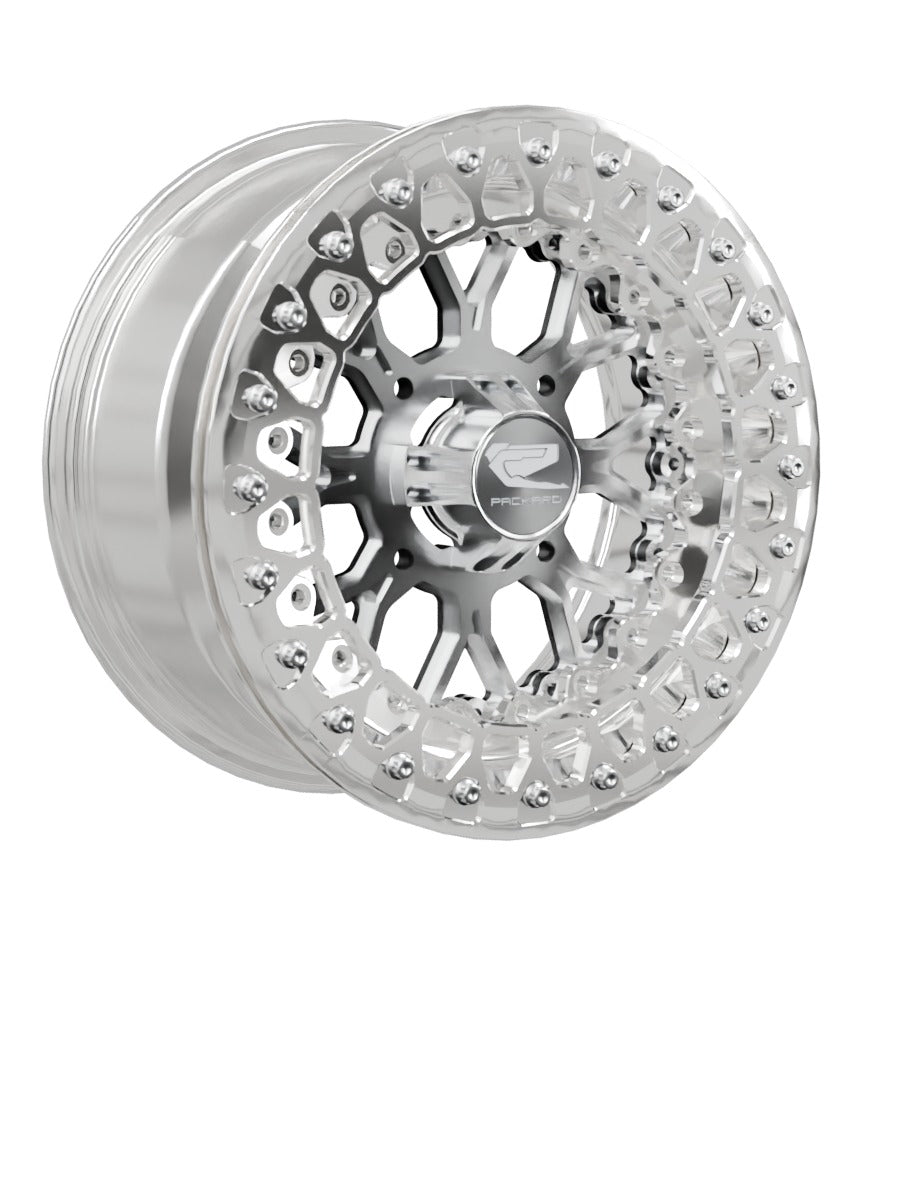 Wishbone - FF Forged Polished Beadlock - Silver - 15x7 | 4x136 / Polished V.3 / Yes