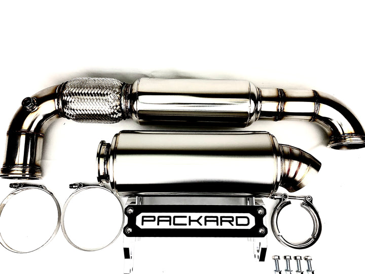 Packard Performance 3" Turbo Back Exhaust (Dual Muffler) for Can-Am X3