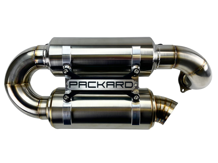 Packard Performance 3" Slip on Exhaust (Dual Muffler) for Polaris RZR Turbo R and RZR Pro XP